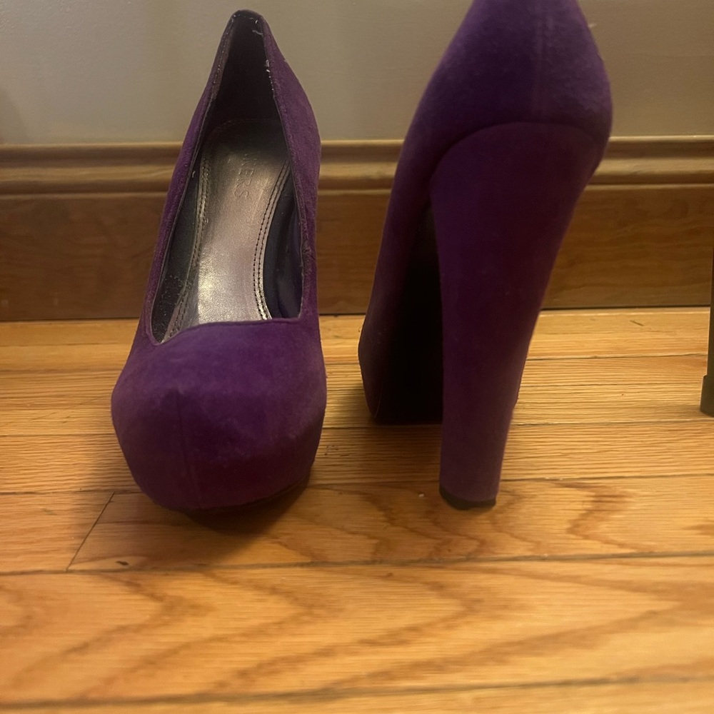 Bakers Purple Platform Heels